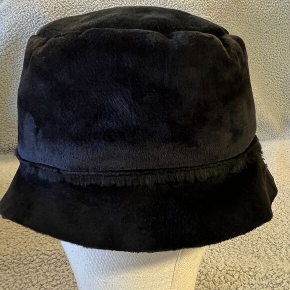 Vintage Nils Hat Womens Black  Faux Fur Polyester Acrylic - Picture 2 of 4